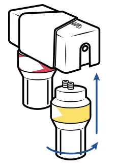 Aquasana Claryum under-sink filter housing replacement.